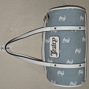 Juicy Couture Light Blue and White Mini